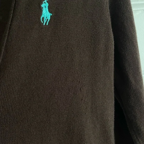 Ralph Lauren Brown Cardigan Sweater - Picture 5 of 6